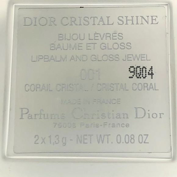 DIOR Bag Charm Jeweled Case Cristal Shine Pink Lip Gloss Duo NEW - Picture 4 of 5